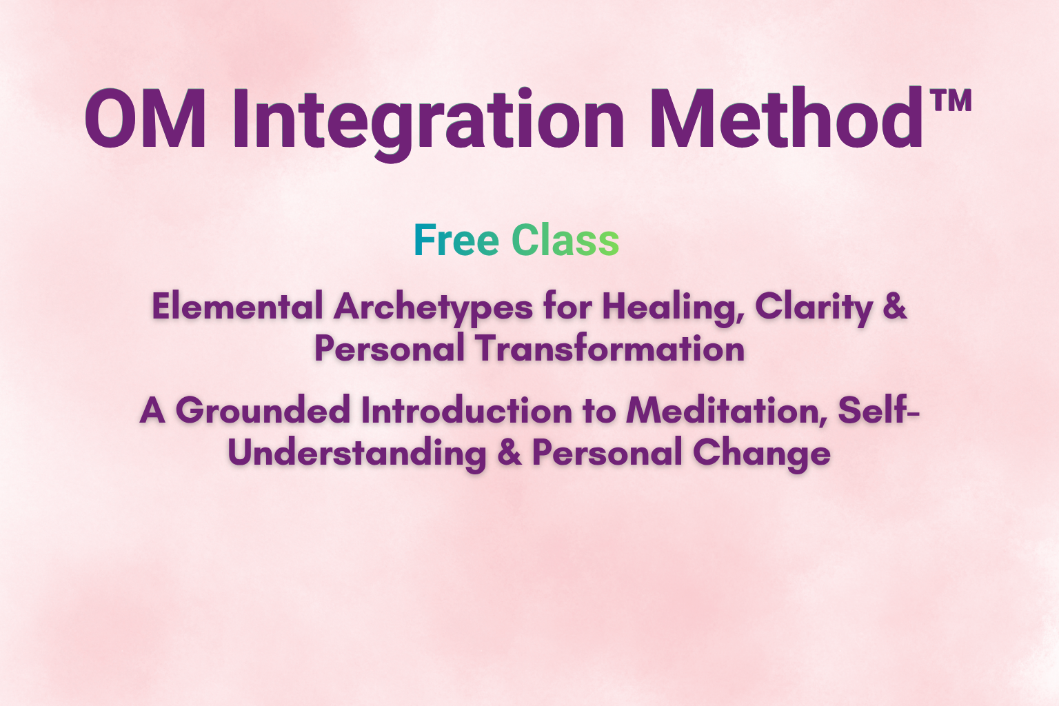 OM integration method free class image